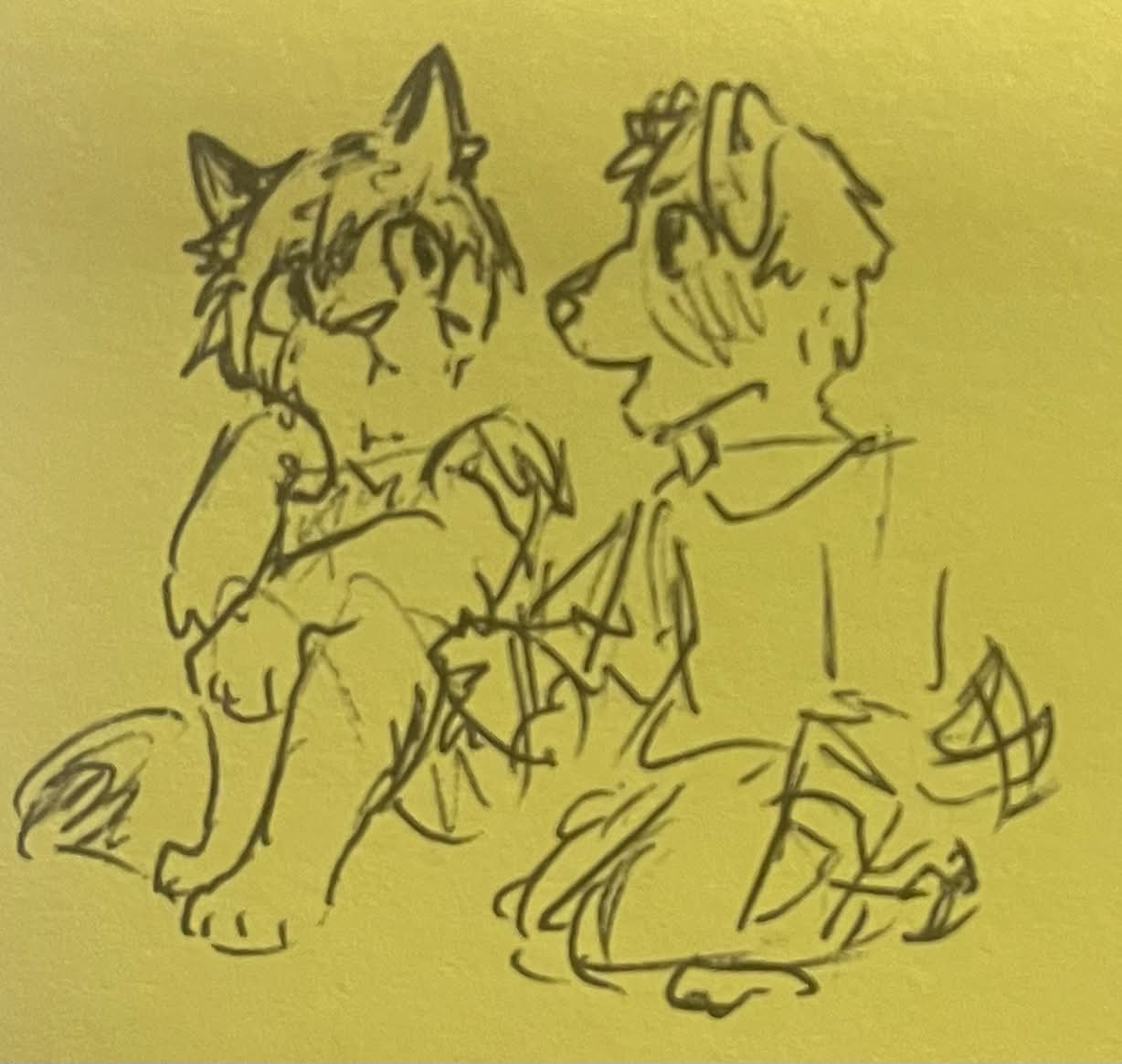 Bucky Barnes, Steve Rogers. Had the urge to draw them as kids